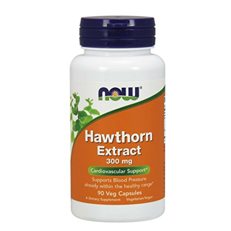 Now Foods Hawthorn Extractract 300mg, Veg-capsules, 90-Count