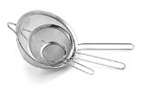 Culina Fine Mesh Stainless Steel Strainers Silver Set of 3