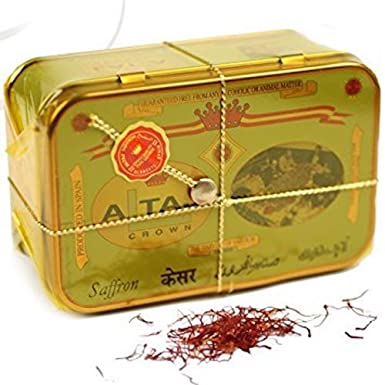 Alma Gourmet Altaj Premium Spanish Saffron Threads Spice 1 Ounce Tin