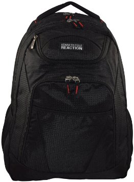 Kenneth Cole Reaction R-Tech Tribute 173 Inch Laptop BackpackSchool Travel bag - BlackRed