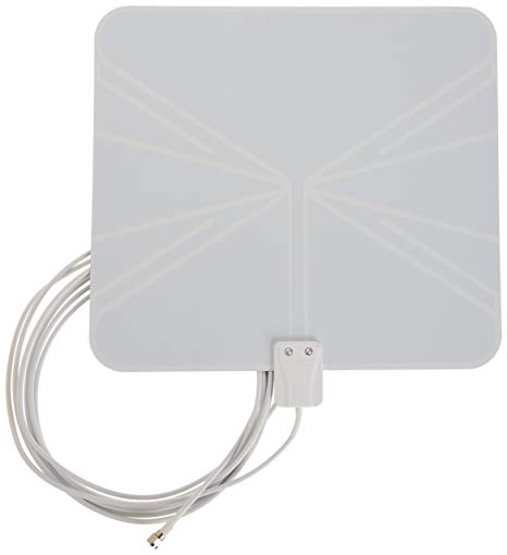 AmazonBasics Ultra-Thin Indoor HDTV Antenna - 35 Mile Range