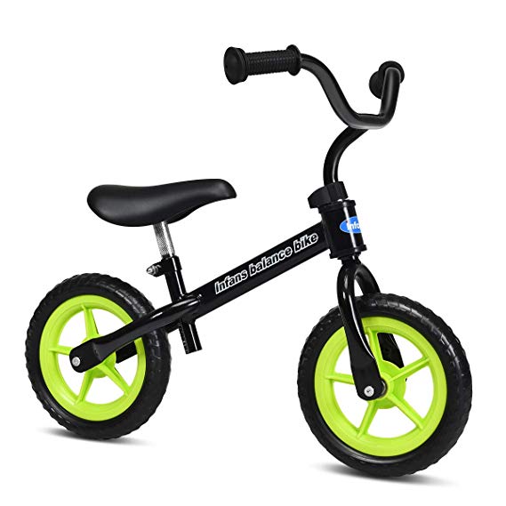 INFANS Lightweight Balance Bike, Kids Training Bicycle with Height Adjustable Seat & Handlebar, Inflation-Free EVA Tires, No-Pedal Pre Walking Bike for Toddler & Children Ages 2 to 5 Years