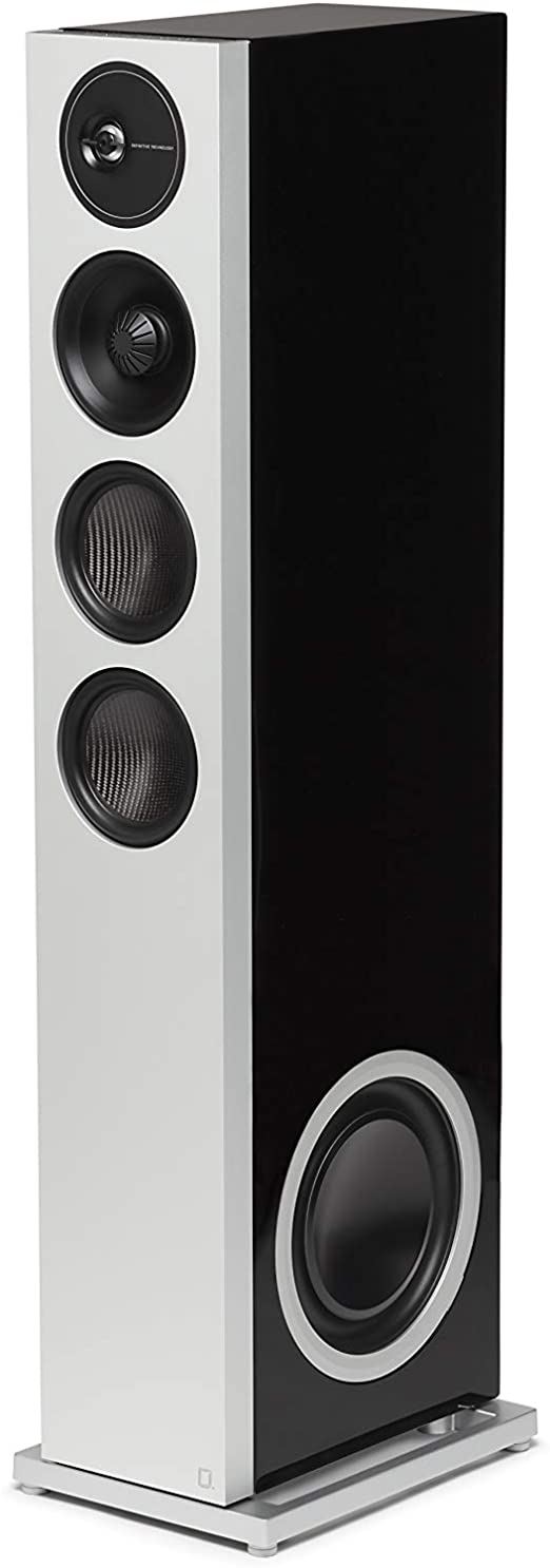 Definitive Technology D15 Demand Series Modern High-Performance 3-Way Tower Speaker (Left-Channel) - Single, Black | Dual 8” Passive Bass Radiators