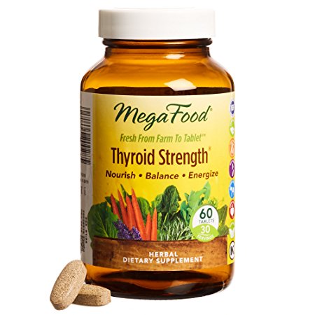 MegaFood - Thyroid Strength, Support Thyroid Health with Copper and Selenium, 60 Tablets (FFP)