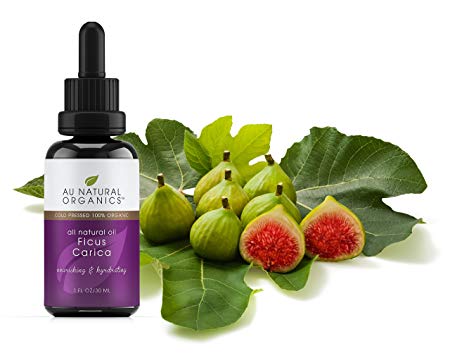 Ficus Carica Fig Seed Beauty Oil by Au Natural Organics|100% Organic, Herbal, Cold Pressed Carrier Oil for Face, Hair & Body|Powerful Moisturizer for Dry and Damaged Skin with Antioxidants|30ml
