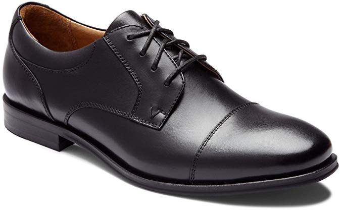 Vionic Men's Spruce Shane Oxford - Leather Dress Shoes with Concealed Orthotic Arch Support