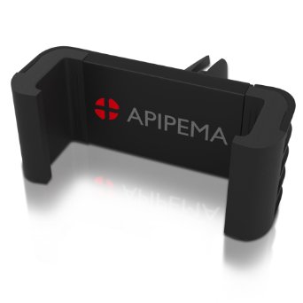 Apipema 3222504 Car Mount Air Vent for Smartphone up to 55-Inch Black