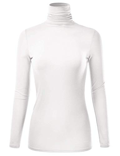 EIMIN Women's Long Sleeve Turtleneck Lightweight Pullover Top Sweater (S-3XL)