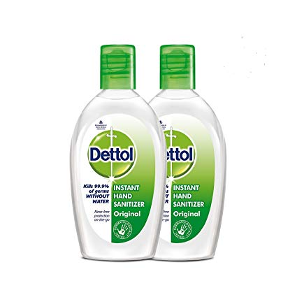 Dettol Sanitizer - 50 ml (Pack of 2)
