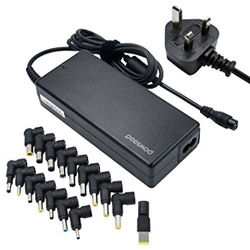 POWSEED Universal 90W Laptop AC Power Adapter Charger with Multi Connectors for Notebook Ultrabook Acer Toshiba Dell Lenovo/IBM Samsung Sony Gateway HP Fujitsu and More Brand Automatic Voltage 15V-20V