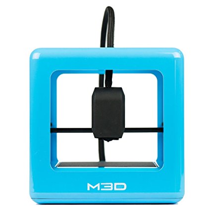 The Micro 3D Printer Retail Edition - [Blue] Auto-calibrating 3D Printer, Assorted 3D Ink - 1 Spool, 1.75mm, 0.5lb., Windows Software, External Filament Port