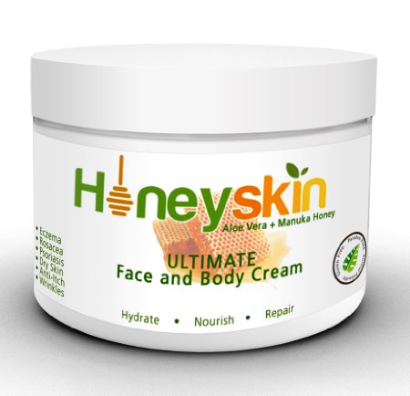 Honeyskin Organics Organic Moisturizer Cream for Face and Body - 2 oz