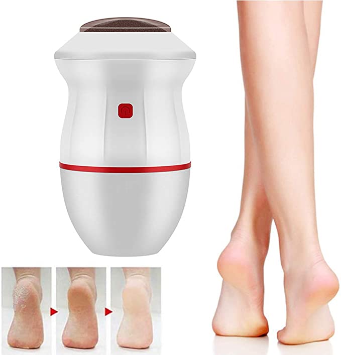 MEETWAY Portable Electric Vacuum Adsorption Foot Grinder USB Electronic Foot File Pedicure Tools Dual-Speed Callus Remover Pedicure Foot Care Tool for Dead Hard Cracked Dry Skin