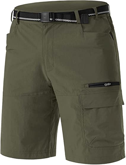 TACVASEN Men's Summer Outdoor Shorts Quick Dry Cargo Casual Hiking Shorts