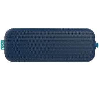 DOSS Pie Portable Bluetooth speakers,Ultra Slim Pocket-Sized Portable Wireless Stereo Speakers with Dual Drivers,4W output,Built-in Rechargeable battery,handsfree,3.5mm line-in support[Blue]