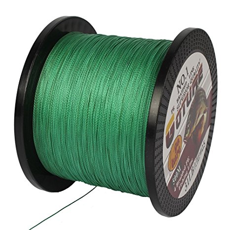 Goture SuperPower PE Braide Saltwater Fishing Line 4 Strands 547 Yard 12-65LB Advanced Superline Green Orange Grey Yellow White Blue Color