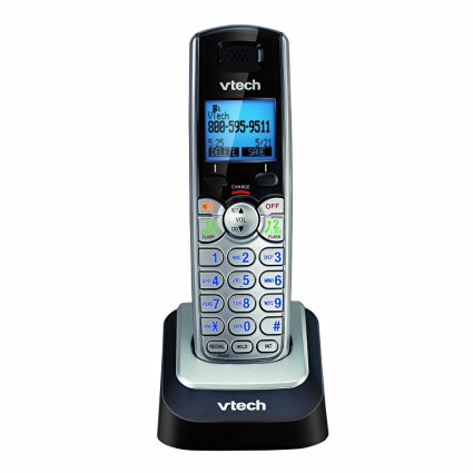 VTech DS6101 Accessory Handset with Caller ID/Call Waiting for VTech DS6151, Silver