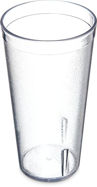 Carlisle 5220-8107 Stackable Shatter-Resistant Plastic Tumbler, 20 oz., Clear (Pack of 6)