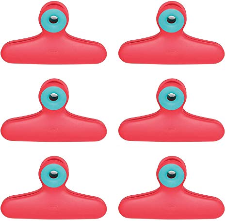OXO Good Grips Bag Clips, Bright Red (6 Pack)