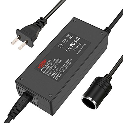 AC to DC Converter,AC/DC Adapter,120W Power Supply 110~220V AC to 12V 10A DC Power Converter/Transformer, UPGRADE SAFETY CHARGING DESIGN,Tvird Car Cigarette Lighter Socket Charger,Overheating Protect