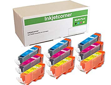 Inkjetcorner Compatible Ink Cartridges Replacement for CLI-271XL CLI 271 for use with MG5700 MG6800 TS5020 TS6020 MG7720 TS8020 TS9020 (3 Cyan, 3 Magenta, 3 Yellow, 9-Pack)