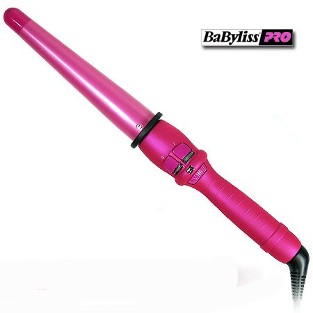 Babyliss Pro 32mm Porcelain Rebel Conical Wand In Hot Pink