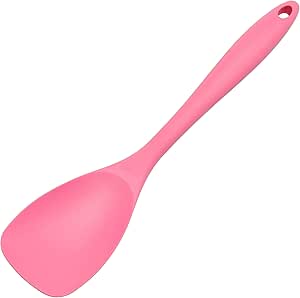 Chef Craft Premium Silicone Spoon Spatula, 11.5 inch, Pink