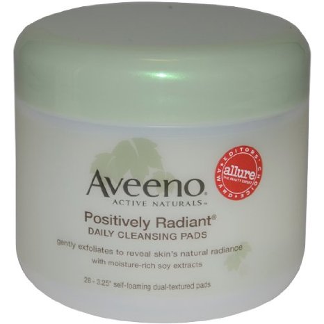 Aveeno Active Naturals Positively Radiant Cleansing Pads 28 Count