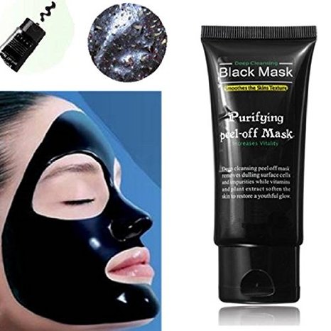 LuckyFine Blackhead Remover Cleaner Purifying Deep Cleansing Acne Black Mud Face Mask Peel-off (#1)