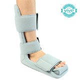 Plantar Fasciitis Night Splint By Vive - Soft Night Splint for Plantar Fasciitis Provides Comfort and Pain Relief - Foot Splint Comes with Velcro Straps for Easy Adjusting - Vive Guarantee Medium