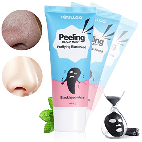 Blackhead Face Mask, Blackhead Peel off Mask, Blackhead Remover Mask [Removes Blackheads], Purifying Quality Black Peel off Charcoal Mask Mud Facial Mask 60 Gram