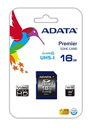 ADATA Premier 16GB SDHC UHS-I U1 Memory Card (ASDH16GUICL10-R)