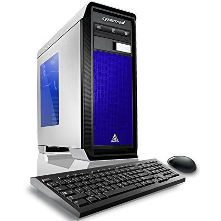 CybertronPC Titanium GTX-1070M Gaming Desktop - Intel i7-6700K 4GHz Quad-Core Processor, 16GB DDR4 Memory, NVIDIA GeForce GTX 1070 (8GB GDDR5) Graphics, 1TB HDD, Windows 10 Home 64-Bit