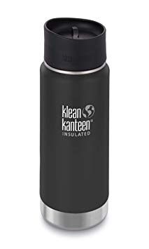 Klean Kanteen Wide Double Wall Vacuum Insulated Stainless Steel Coffee Mug with Leak Proof Café Cap 2.0