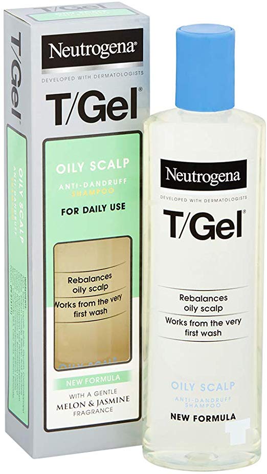 Neutrogena T/Gel Anti-Dandruff Shampoo for Oily Scalp, 250 ml