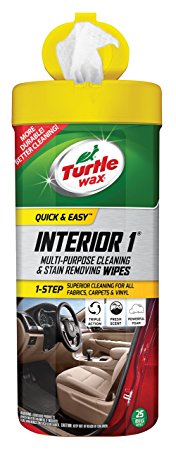 Turtle Wax 50648 Quick and Easy Interior 1 Multi-Purpose Cleaning Wipes