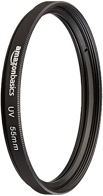 AmazonBasics UV Protection Camera Lens Filter - 55mm