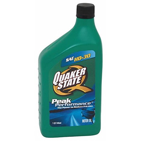 Quaker State (550024137-12PK) SAE 30 HD Motor Oil - 1 Quart, (Pack of 12)