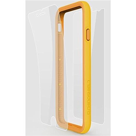 iPhone 6s Case - RhinoShield CrashGuard Bumper Bundle [Yellow] - Includes Protective Bumper Case and Impact Resistant Front/Back RhinoShield Screen Protectors [11 FT 360° Drop Protection] for iPhone 6 and iPhone 6s