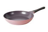 Neoflam Eela Frying Pan with Bakelite Handle and Ecolon Non-Stick Coating 11-Inch Pink