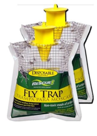 Sterling Rescue (2 Pack) Outdoor Disposable Fly Catcher, Control Trap with Attractant, Insecticide Free