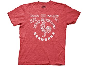 Ripple Junction Sriracha Bottle Label Adult T-shirt