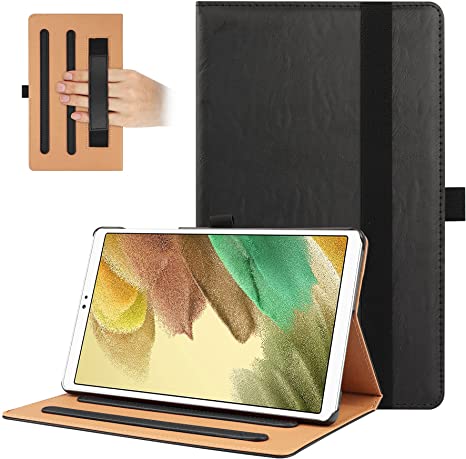KuRoKo Galaxy Tab A7 Lite 8.7 2021 Book Folio Case, Multi-Viewing Angels Stand Case with Handstrap for Samsung Galaxy Tab A7 Lite 8.7 (2021) SM-T220/T225/T227