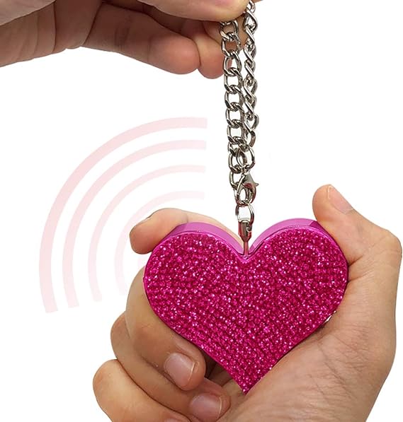 Guard Dog Security Heartbeat Keychain Alarm for Women, 130dB Siren, Personal Defense Alarm