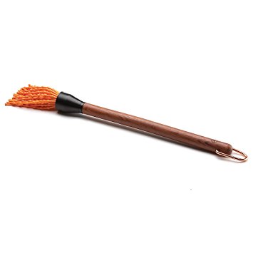 Outset QB68 Rosewood Silicone Sop Mop with Removable Twist-Off Head