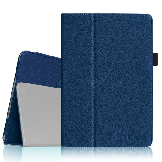 Fintie Apple iPad Air Folio Case - Slim Fit Leather Smart Cover with Auto Sleep / Wake Feature for iPad Air (iPad 5th Generation) 2013 Model, Navy