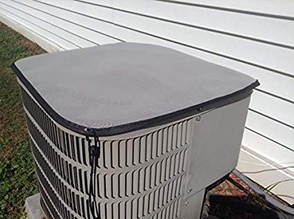 HeavyDuty Beathable Tight Mesh Winter Top Air Conditioner Cover - 32x32 - Gray