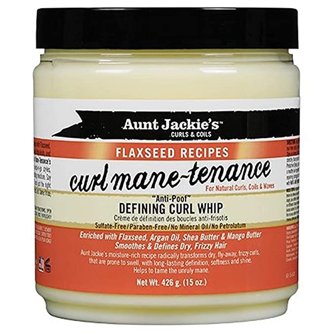 Aunt Jackie's Flaxseed Recipes Curl Mane-tenance Defining Curl Whip 15 oz. (Pack of 2)