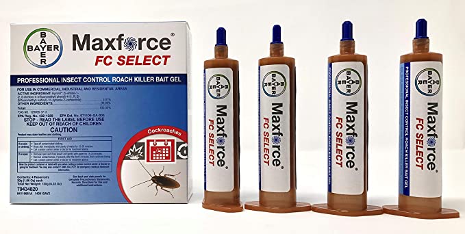 Maxforce FC Select Professional Roach Killer Bait Gel - 1 Box (4 X 30 Gr.)