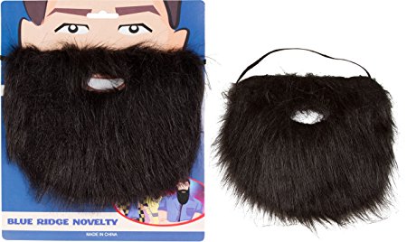 Costume and Character Beard with Elastic By Capital Costumes (Black)